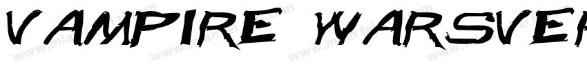 Vampire WarsVersion字体转换